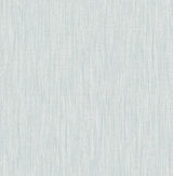 A-Street Prints Chenille Light Blue Faux Linen Wallpaper
