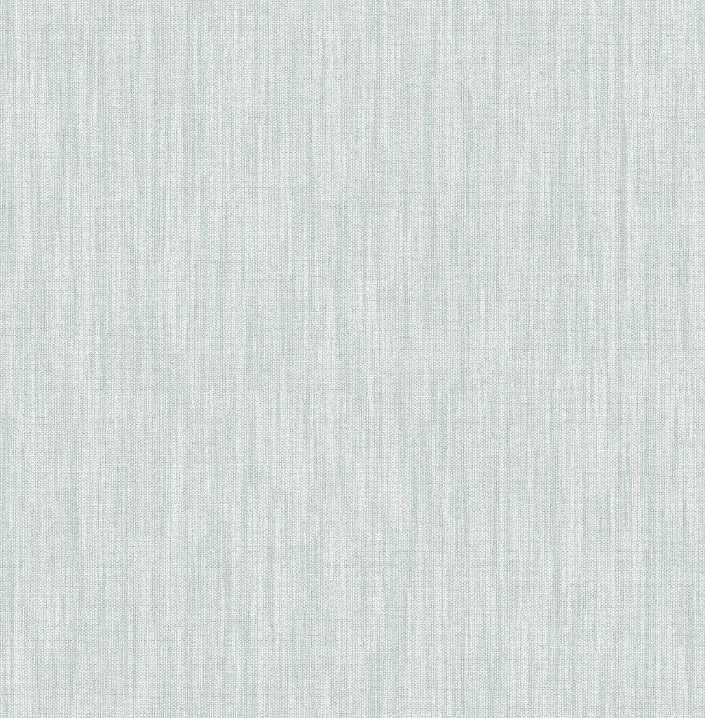 A-Street Prints Chenille Faux Linen Light Blue Wallpaper
