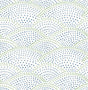 A-Street Prints Bennett Blue Dotted Scallop Wallpaper