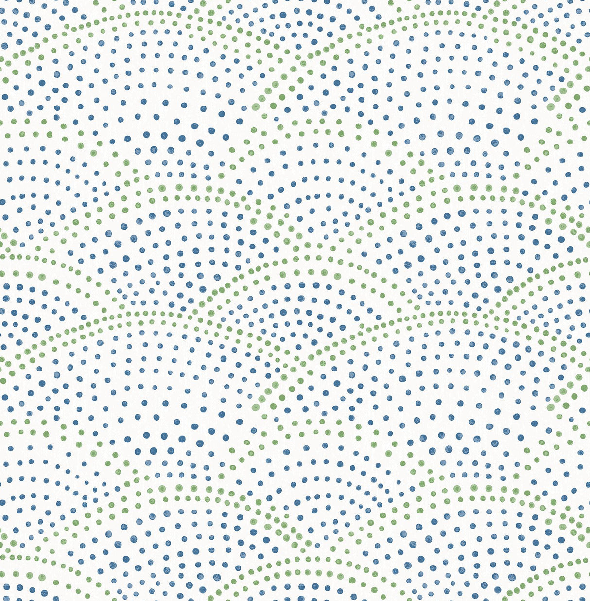 A-Street Prints Bennett Dotted Scallop Blue Wallpaper