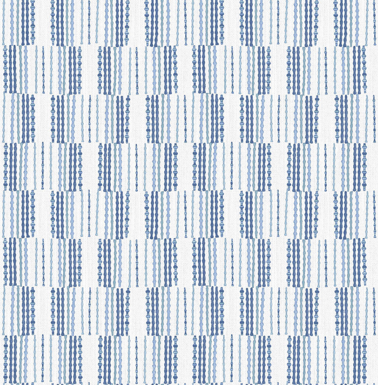 A-Street Prints Burgen Blue Geometric Linen Wallpaper