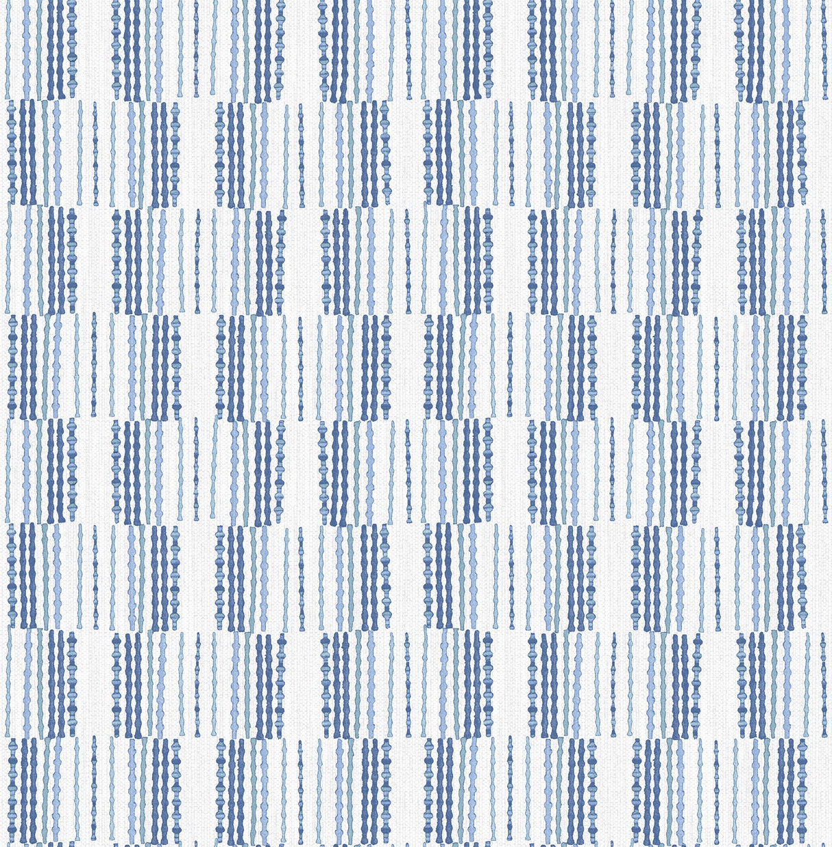 A-Street Prints Burgen Geometric Linen Blue Wallpaper