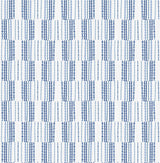 A-Street Prints Burgen Geometric Linen Blue Wallpaper