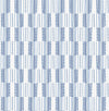 A-Street Prints Burgen Blue Geometric Linen Wallpaper