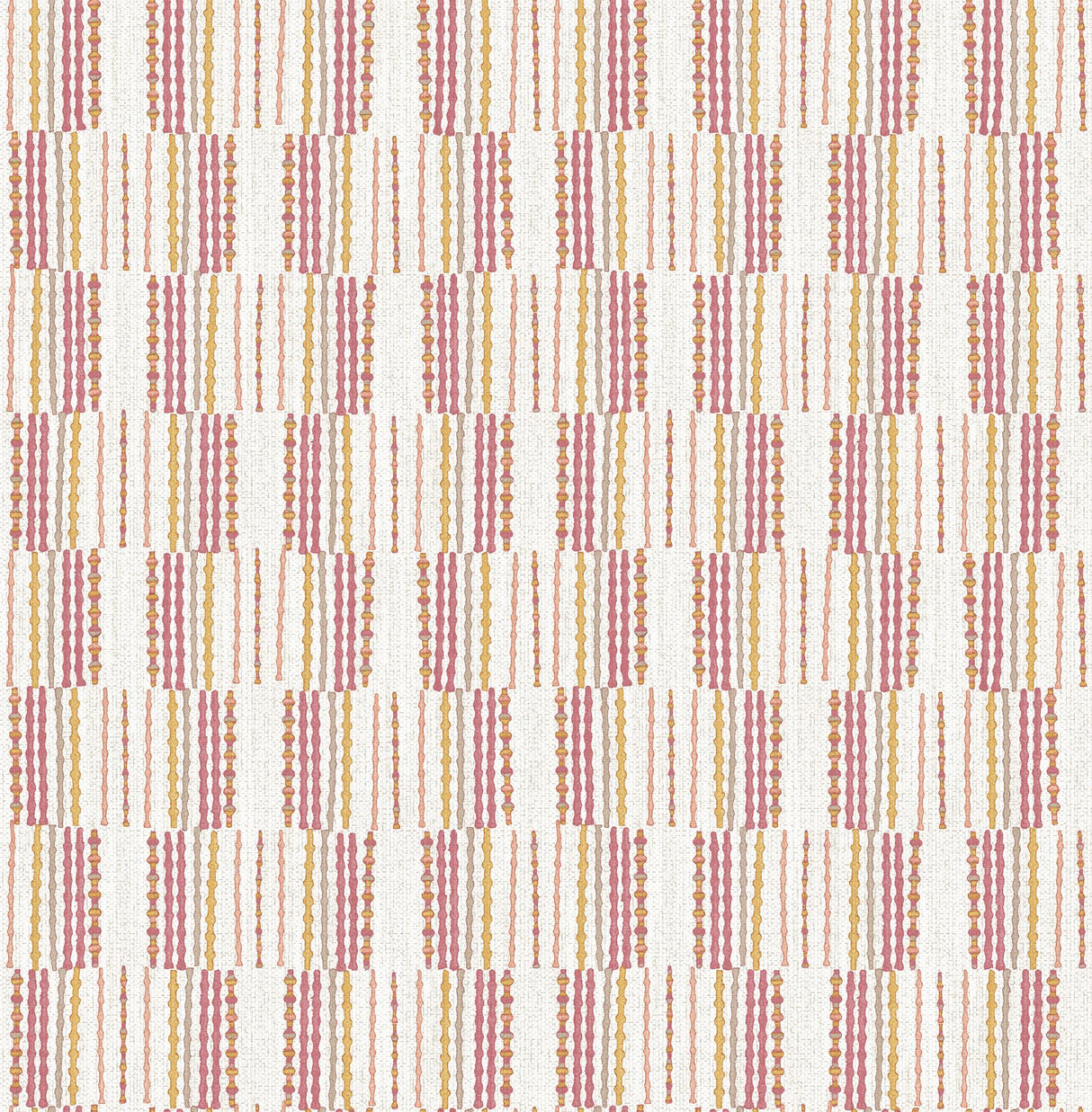 A-Street Prints Burgen Geometric Linen Orange Wallpaper