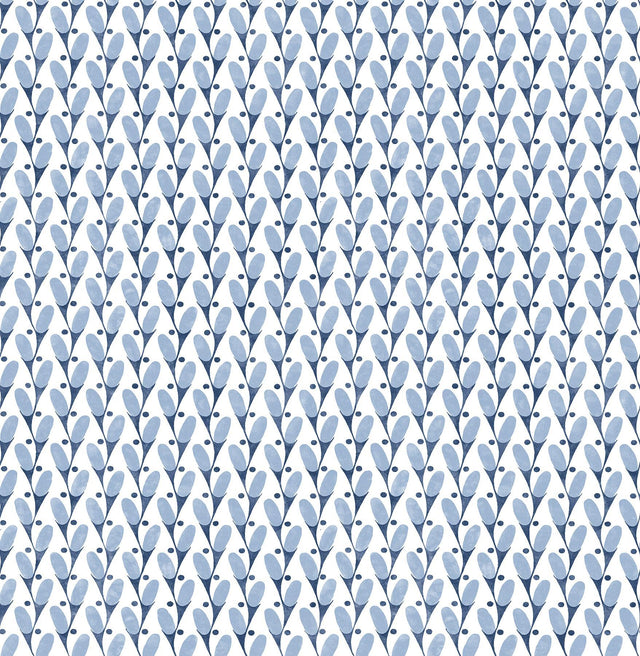 A-Street Prints Landon Blue Abstract Geometric Wallpaper