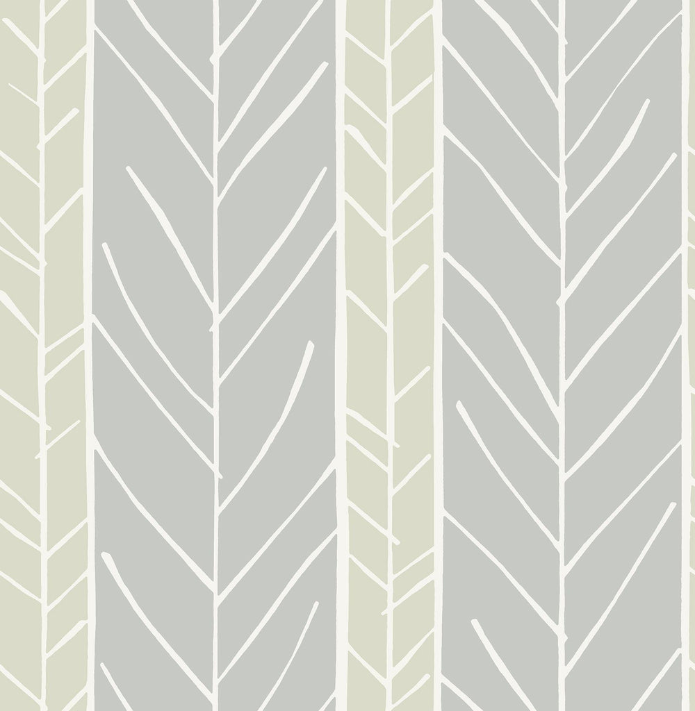 A-Street Prints Lottie Grey Stripe Wallpaper