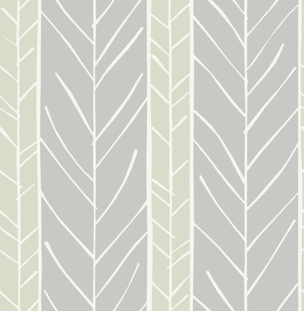 A-Street Prints Lottie Stripe Grey Wallpaper