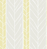 A-Street Prints Lottie Yellow Stripe Wallpaper