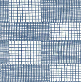 A-Street Prints Maxwell Geometric Blue Wallpaper
