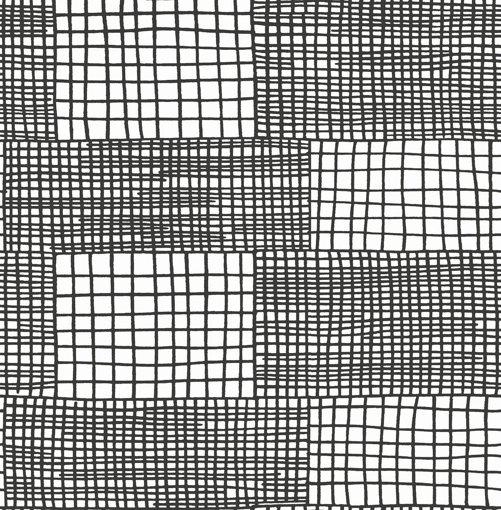 A-Street Prints Maxwell Geometric Black Wallpaper