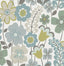 A-Street Prints Piper Green Floral Wallpaper