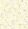 A-Street Prints Emery Light Yellow Floral Wallpaper