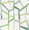A-Street Prints Tate Green Geometric Linen Wallpaper