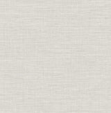 A-Street Prints Exhale Light Grey Faux Grasscloth Wallpaper
