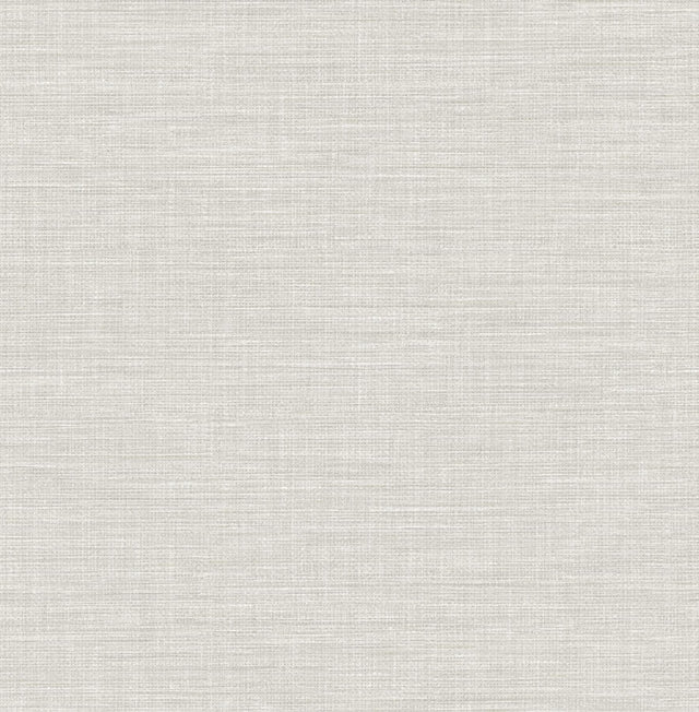 A-Street Prints Exhale Light Grey Faux Grasscloth Wallpaper