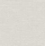 A-Street Prints Exhale Faux Grasscloth Light Grey Wallpaper