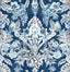 A-Street Prints Vera Blue Floral Damask Wallpaper