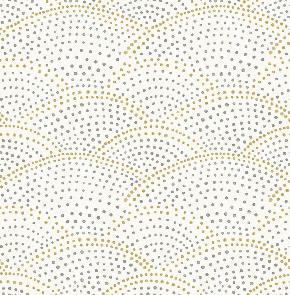A-Street Prints Bennett Grey Dotted Scallop Wallpaper