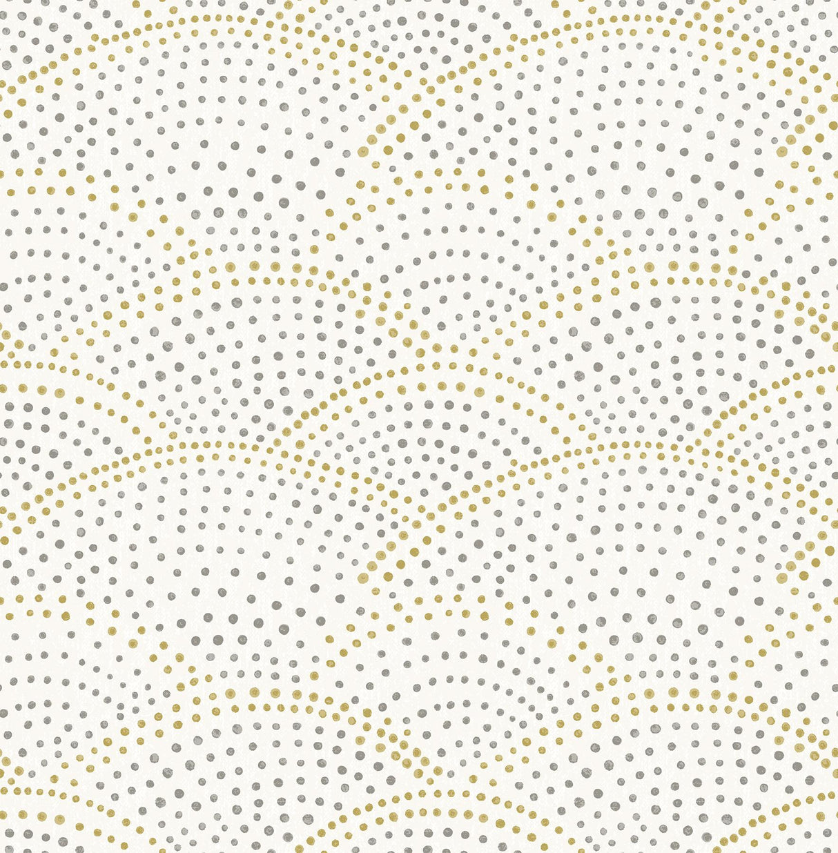 A-Street Prints Bennett Dotted Scallop Grey Wallpaper