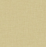 A-Street Prints Jocelyn Yellow Faux Linen Wallpaper