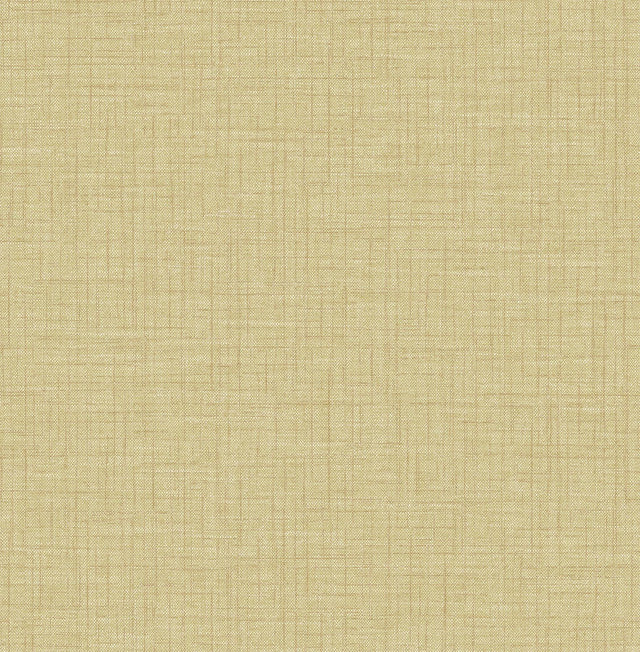 A-Street Prints Jocelyn Yellow Faux Linen Wallpaper