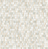 A-Street Prints Dobby Geometric Champagne Wallpaper