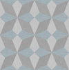A-Street Prints Valiant Aqua Faux Grasscloth Geometric Wallpaper