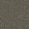 A-Street Prints Gallerie Taupe Geometric Wood Wallpaper