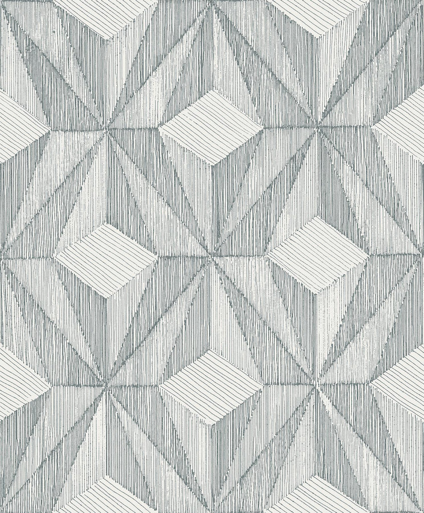 A-Street Prints Paragon Slate Geometric Wallpaper