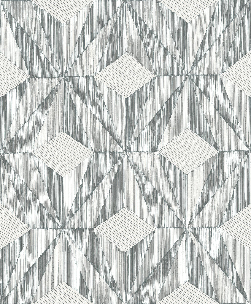 A-Street Prints Paragon Geometric Slate Wallpaper