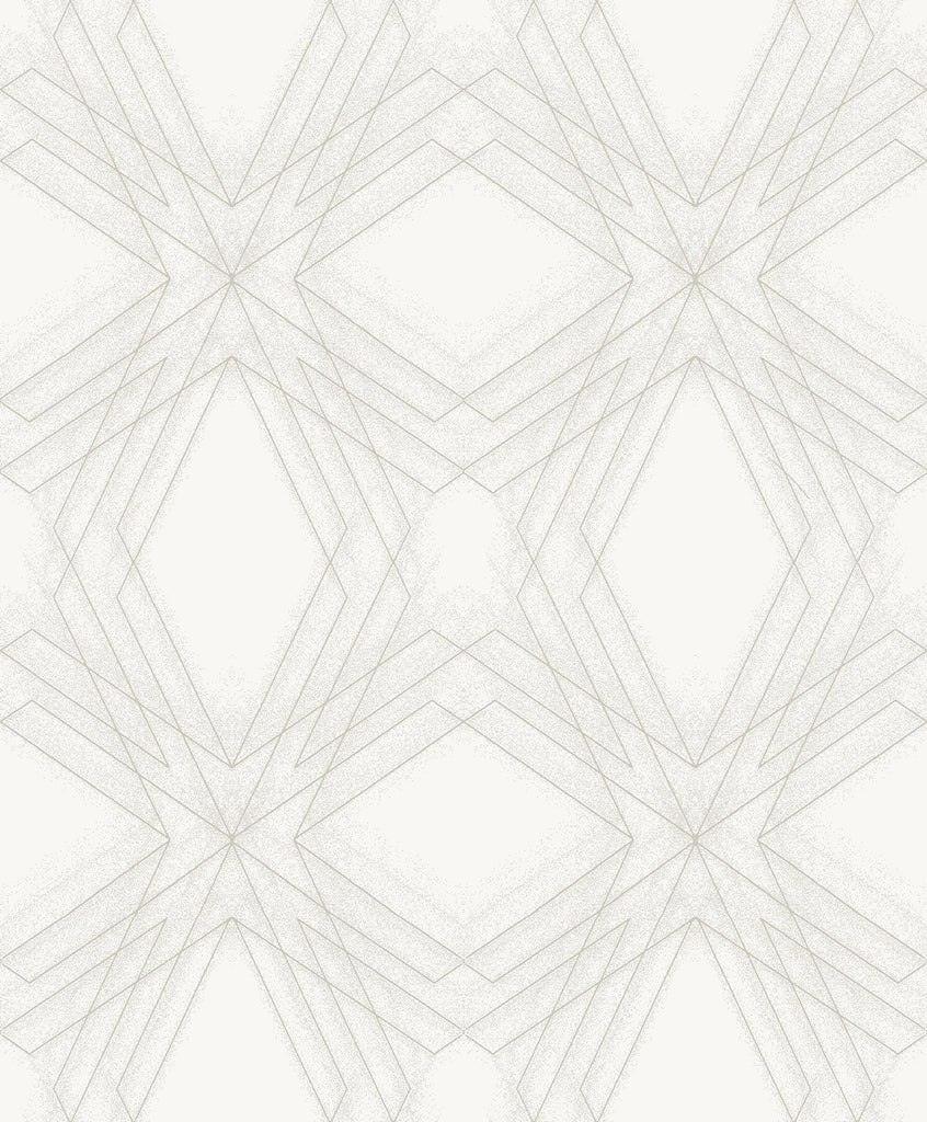 A-Street Prints Relativity Off-White Geometric Wallpaper