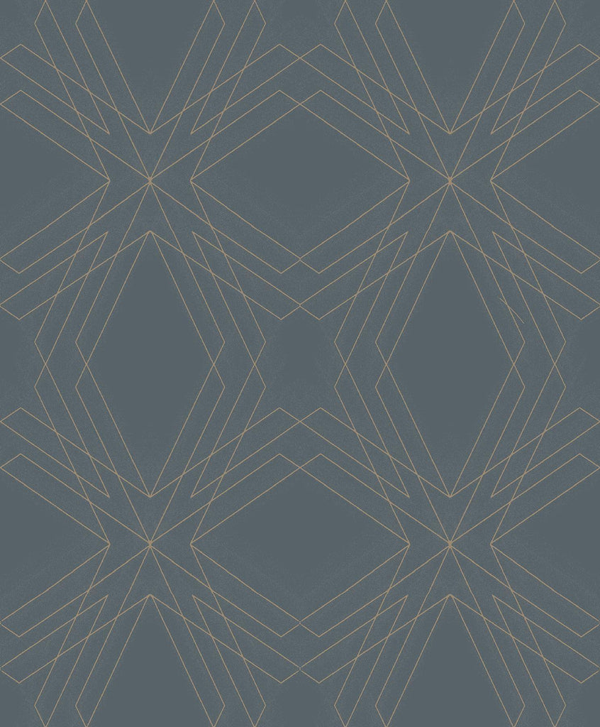 A-Street Prints Relativity Charcoal Geometric Wallpaper