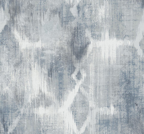 A-Street Prints Perspective Indigo Abstract Geometric Wallpaper