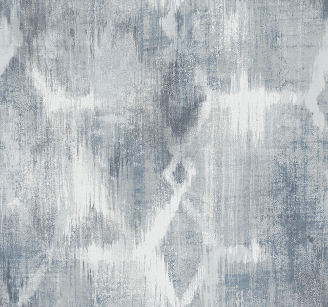 A-Street Prints Perspective Indigo Abstract Geometric Wallpaper