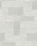 A-Street Prints Composition Silver Global Geometric Wallpaper