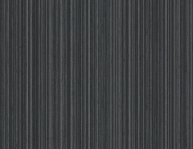 A-Street Prints Sebasco Black Vertical Pinstripe Wallpaper