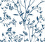 A-Street Prints Southport Indigo Delicate Branches Wallpaper