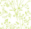 A-Street Prints Southport Chartreuse Delicate Branches Wallpaper
