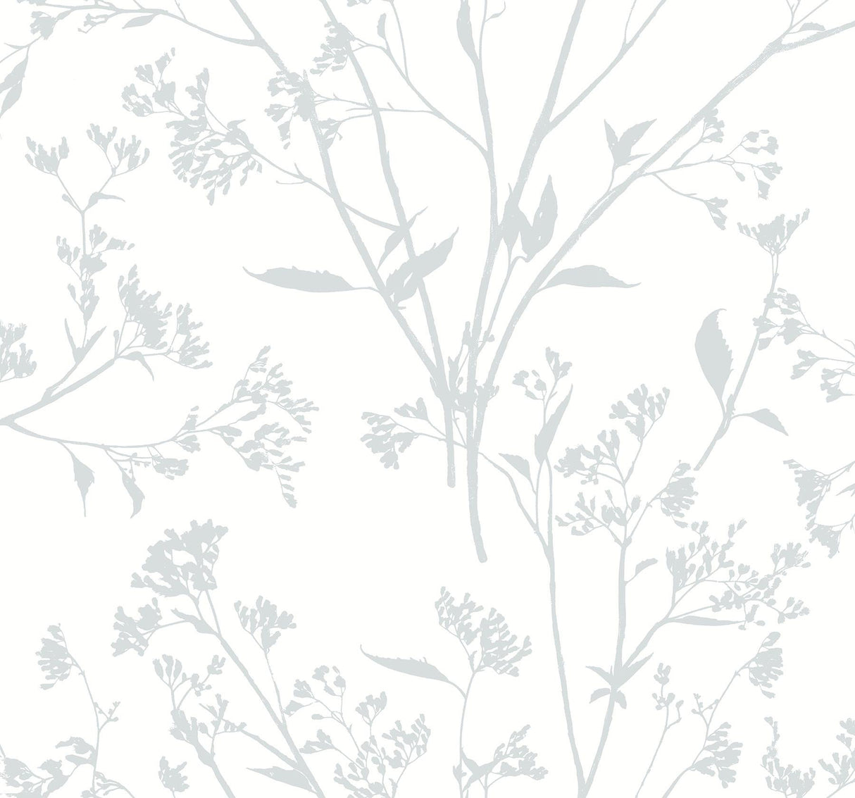 A-Street Prints Southport Delicate Branches Light Grey Wallpaper