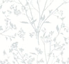 A-Street Prints Southport Light Grey Delicate Branches Wallpaper