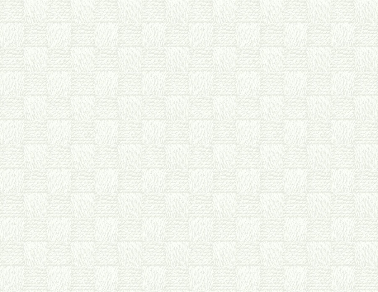 A-Street Prints Calabash Dove Rope Basketweave Wallpaper