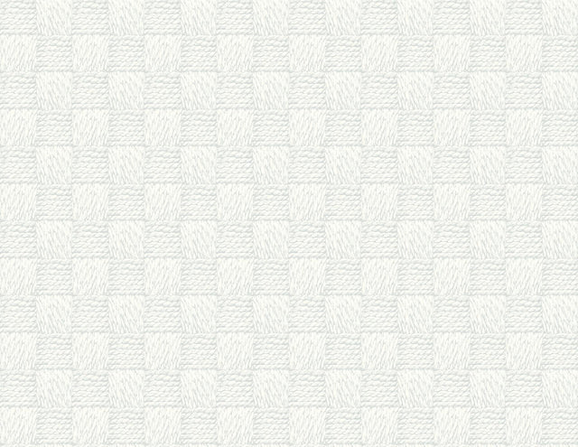 A-Street Prints Calabash Light Grey Rope Basketweave Wallpaper
