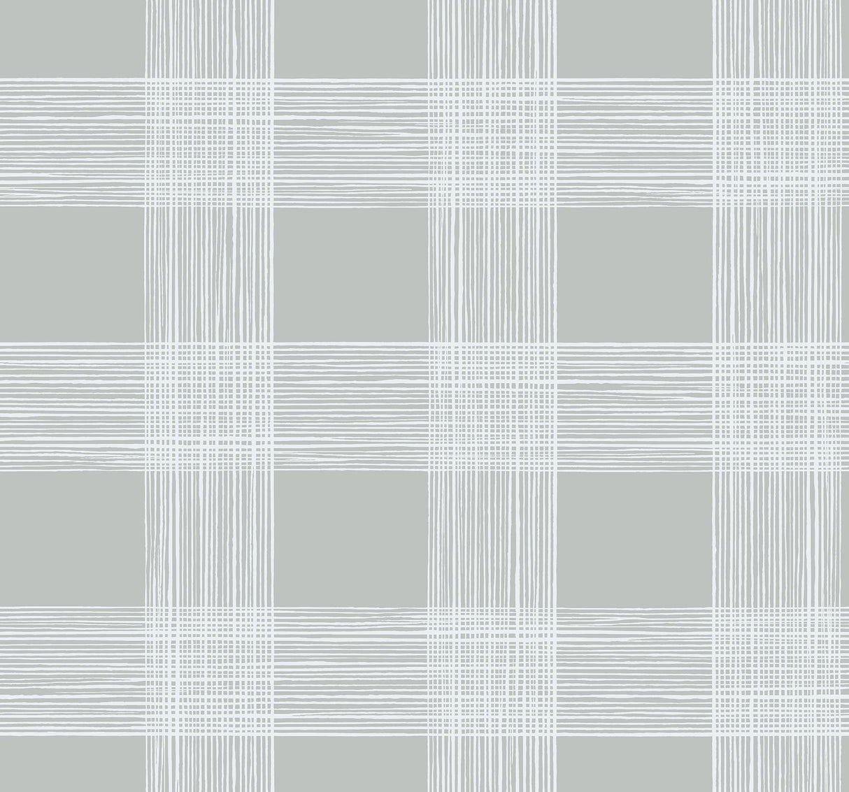 A-Street Prints Scarborough Striated Plaid Grey Wallpaper