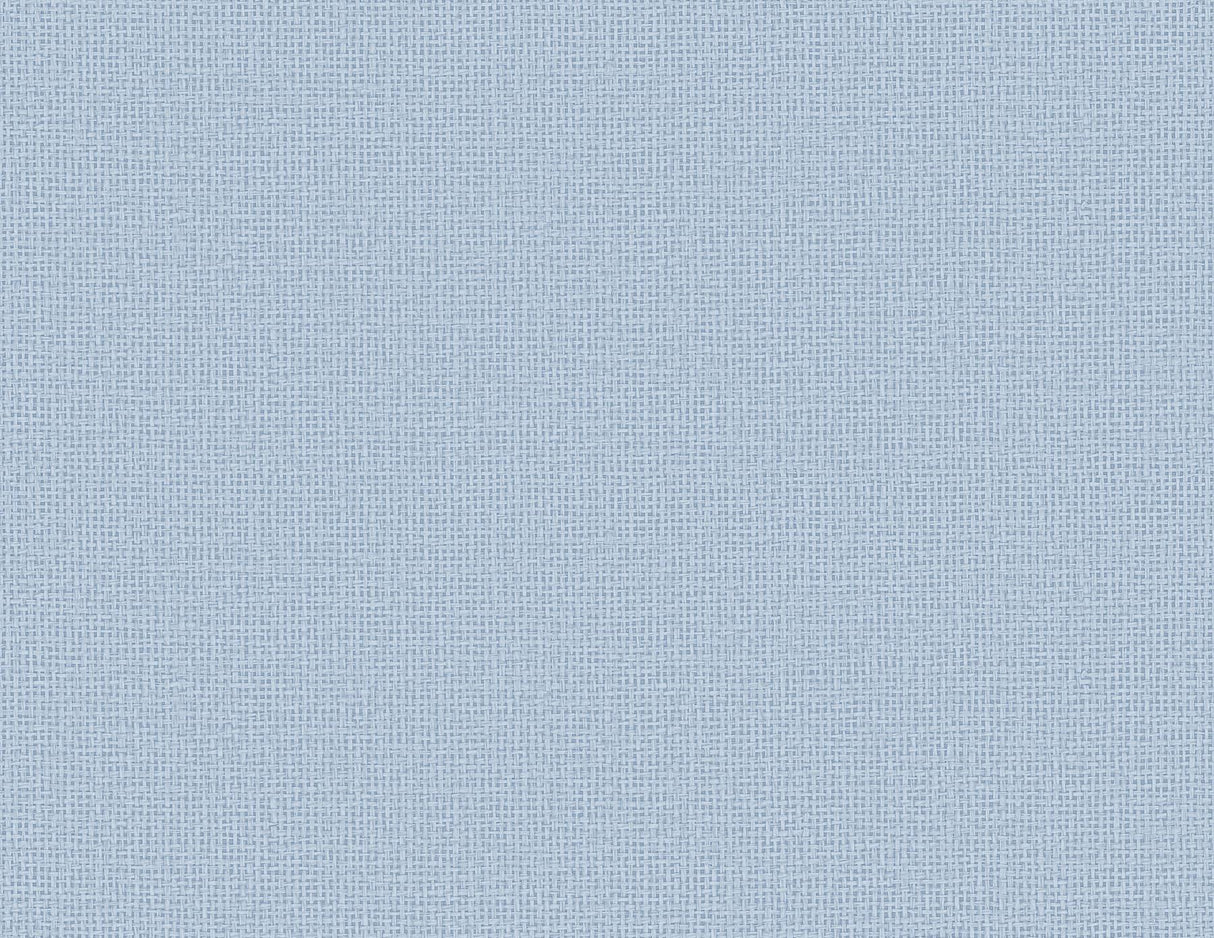 A-Street Prints Marblehead Bluebell Crosshatched Grasscloth Wallpaper