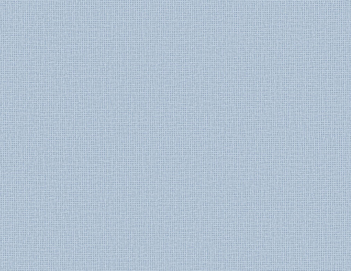 A-Street Prints Marblehead Crosshatched Grasscloth Bluebell Wallpaper