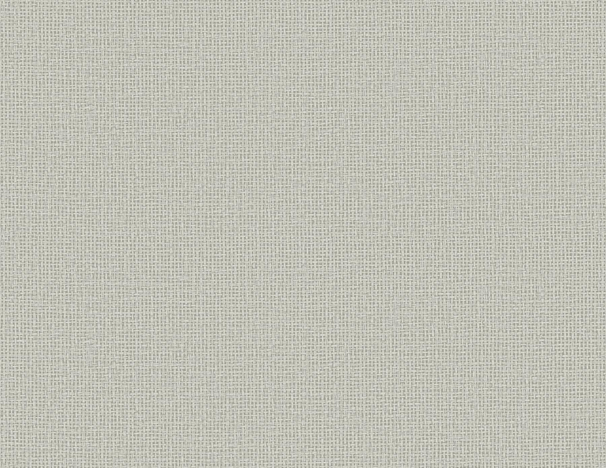 A-Street Prints Marblehead Taupe Crosshatched Grasscloth Wallpaper