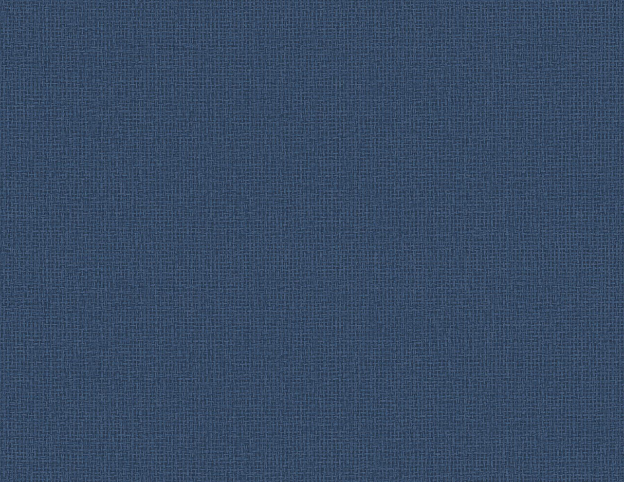 A-Street Prints Marblehead Cobalt Crosshatched Grasscloth Wallpaper