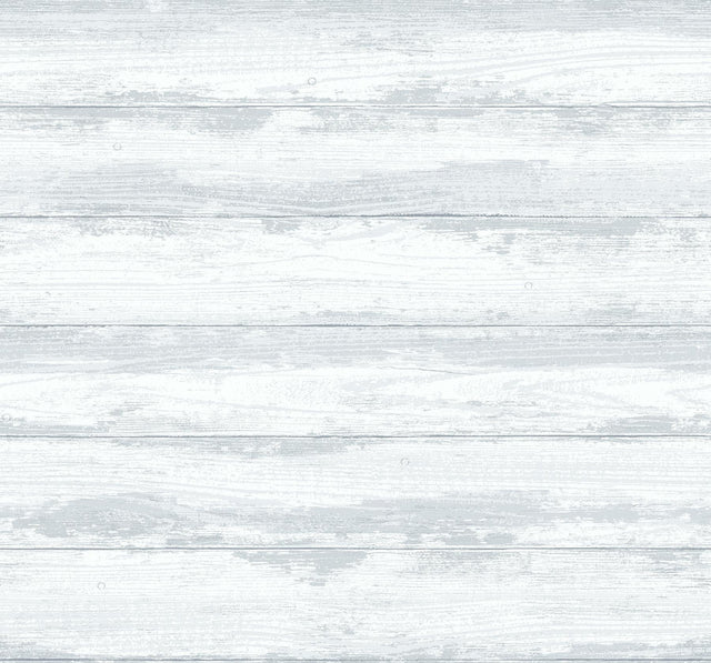 A-Street Prints Truro Grey Weathered Shiplap Wallpaper