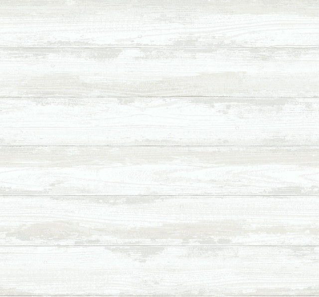 A-Street Prints Truro Bone Weathered Shiplap Wallpaper